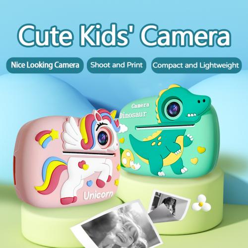 Screen-Free Dinosaur Camera for Kids - Creative Learning & Photo Printing Toy